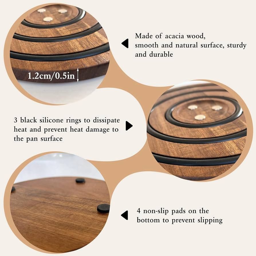 Orivin Magnetic Acacia Wood Trivet