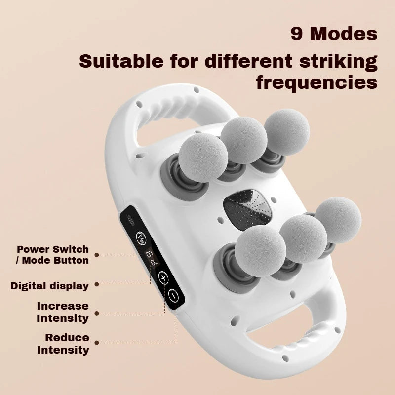 6-Heads Fascia Massage Gun