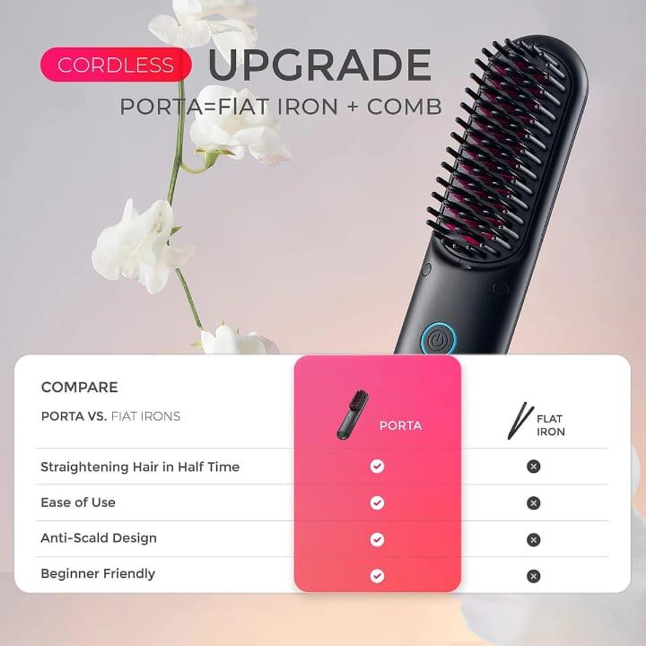 Wireless Straightener Hair Comb