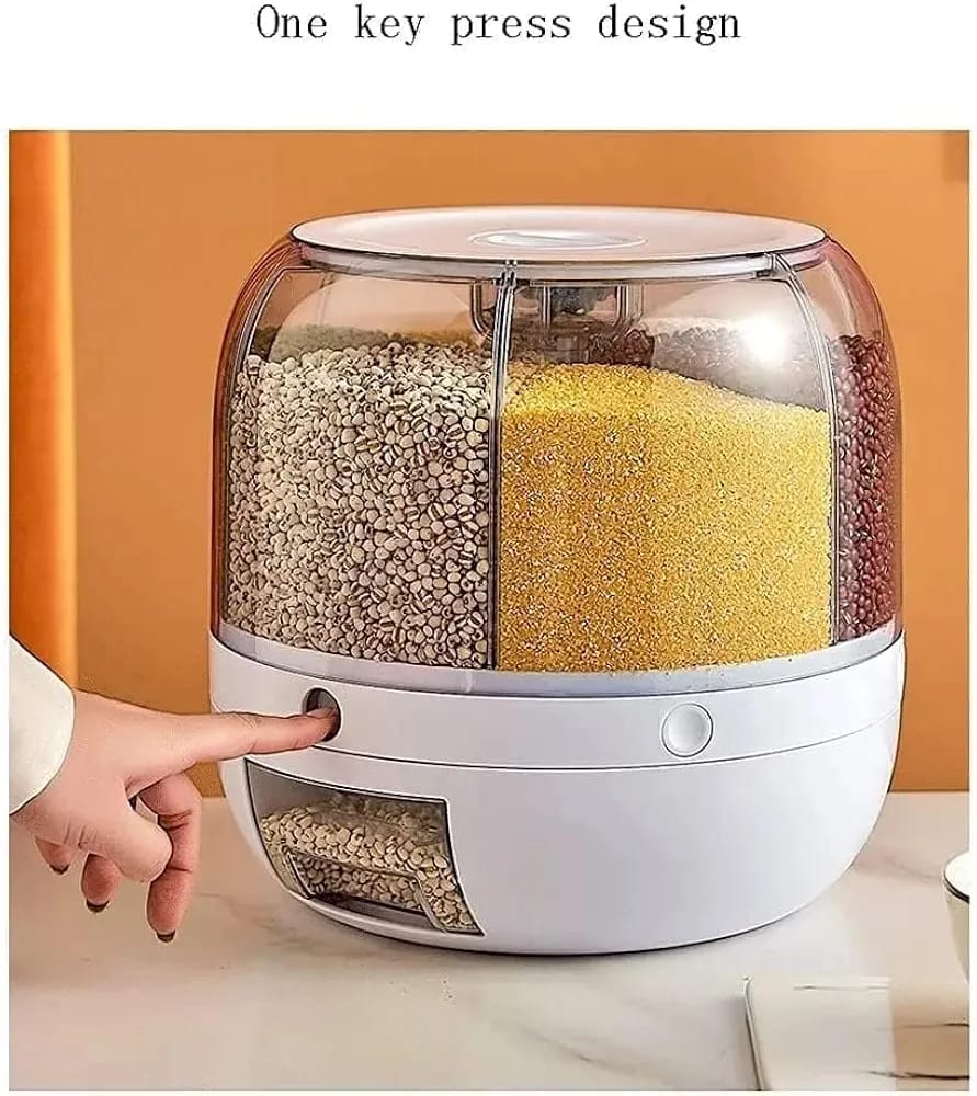 360° Rotating Multi-Grain Storage Dispenser