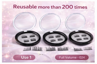 Reusable Magnetic Eyelashes – Glue-Free Natural Lash Set