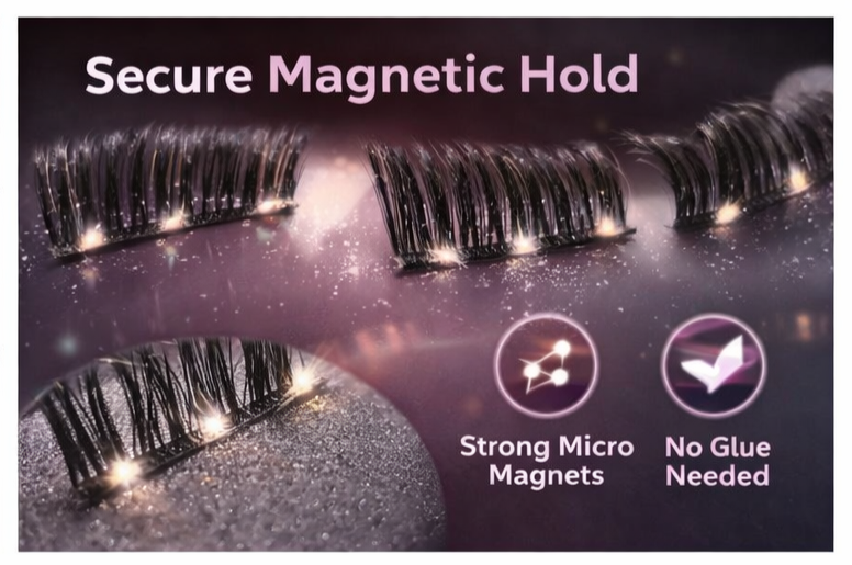 Reusable Magnetic Eyelashes – Glue-Free Natural Lash Set